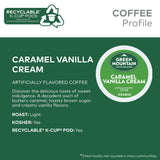 , Caramel Vanilla Cream Light Roast K-Cup Coffee Pods, 60 Count