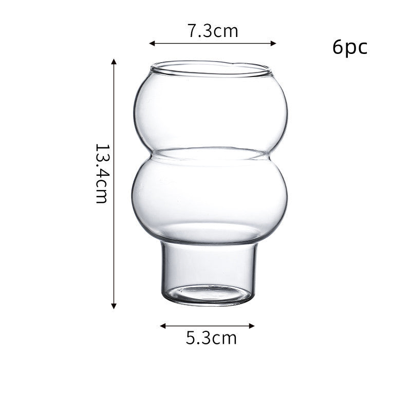 Net Red Glass Ice Latte Coffee Milk Beverage Juice Dessert Shop  Cup