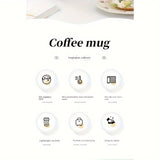 480ml Double-Wall Insulated Stainless Steel Coffee Mugs - Durable, Stylish, and Spill-Proof Travel Cups with Lids for Couples and Office Use - Ideal for Hot and Cold Beverages, Easy to Clean, and BPA-Free