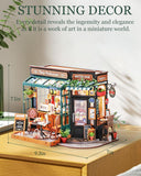 Rolife DIY Miniature House Kit Model Kits For Adults To Build Home Desk Bookshelf Decoration Tipsy Restaurant Craft Kits Hobbies For Adults Gift Idea For Girls Boys Kids