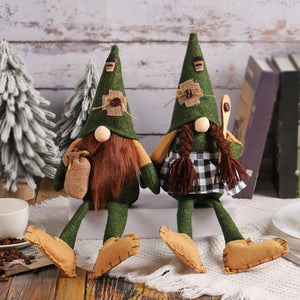 Coffee Long Leg Doll Decoration Ornaments