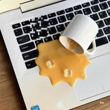 Overturned Coffee Decoration Toy Funny Gift Mobile Phone Holder