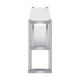 VEVOR Double Overshelf, Double Tier Stainless Steel Overshelf, 12 X 48 Inch Double Deck Overshelf, Height Adjustable Overshelf Prep Work Table For Kitchen, Restaurant And Workshop