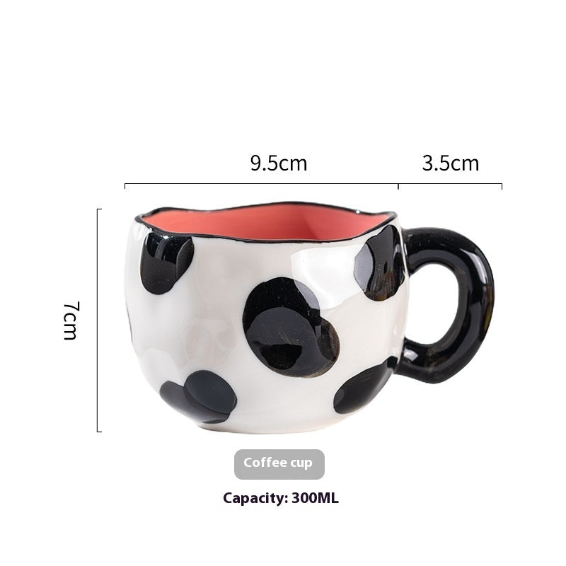 Cute Girl Heart Home Creative Hand-pinched Coffee Cup