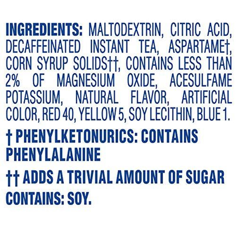 Crystal Light Sugar-Free Decaffeinated Lemon Iced Tea Naturally Flavored Powd...