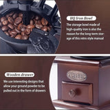 Manual Coffee Grinder, Coffee Bean Grinder Manual Coffee Grinder Roller, Antique Coffee Mill With Cast Iron Hand Crank Best For Drip Coffee, Espresso, French Press, Cold & Turkish Brew