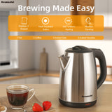 Electric Kettle, 1.8L Hot Water Boiler, Hot Water Kettle With Auto Shut-Off&Boil-Dry Protection, Stainless Steel Interior Electric Tea Kettle Pot, Teapot Boiler For Fast Boiling Coffee, Tea Maker, Drinks, Instant Water Heater