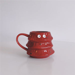 New Creativity Christmas Tree Mug Cute Milk Coffee Ceramics Cup