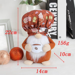 Coffee Cup Rudolph Doll Decoration Arrangement Ornament