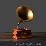 Retro Small Ornaments Phonograph Home Living Room European Style Clothing Coffee Shop Decorations