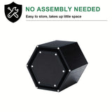 Modern Nesting Coffee Table Set, Round & Hexagonal Wooden Design, Perfect For Small Living Spaces, Two Circular Side Tables Or Stylish Hexagonal Side Tables