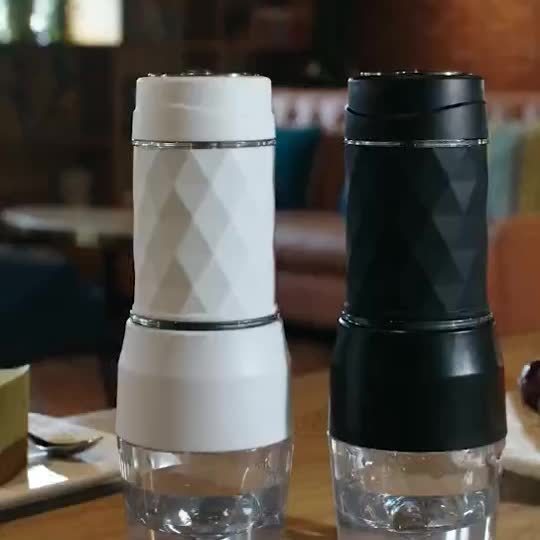 Biolomix Portable Coffee Machine - Hand-Press Espresso Maker with 3-in-1 Functionality, Compact Travel & Picnic Coffee Maker, Durable Plastic, No Electricity Needed, Portable Coffee Maker, Picnic Coffee Equipment, Modern Coff