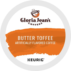 Gloria Jean'S Coffees Butter Toffee Coffee Keurig K-Cup Pods Medium Roast 24/Box 60051-012