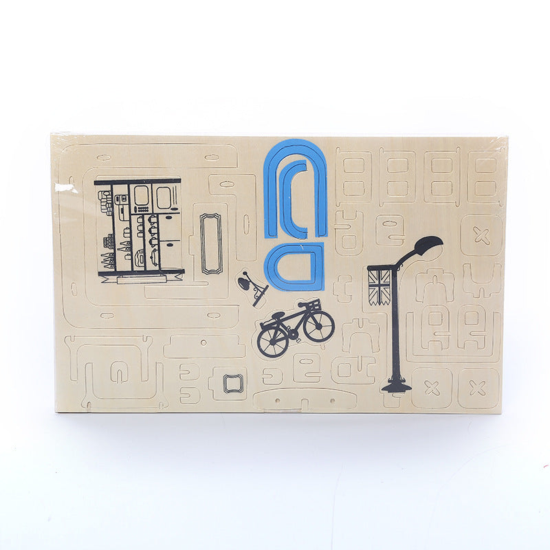 Romantic Coffee Shop Model Children's Educational Toys