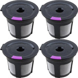 Reusable K Cups for Keurig 2.0&1.0, 4 Packs Universal Refillable K Cups Coffee Filter, BPA-FREE K Cup Reusable Fits Most Keurig K-Cup Brewers