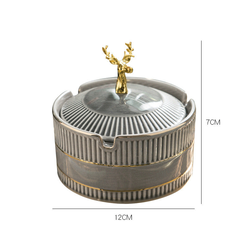 Fashion Creative Personality Coffee Table Decoration Ceramic Ashtray