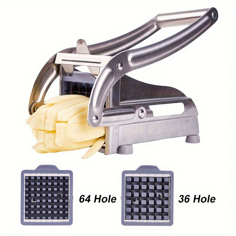 Potato French Fry Cutter, Restaurant French Fry Cutter Stainless Steel Potato 1pc Cutter Vegetable Potato Slicer With Suction Feet Cutter Potato Heavy Duty Cutter For Potatoes Carrots Cucumbers, Vegetable Chopper, Onion Chopp