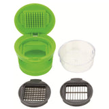 1pc Premium Stainless Steel Multifunctional Garlic Press, Manual Mincer, Slicer & Grater - Essential Kitchen Gadget For Home And Restaurant Use