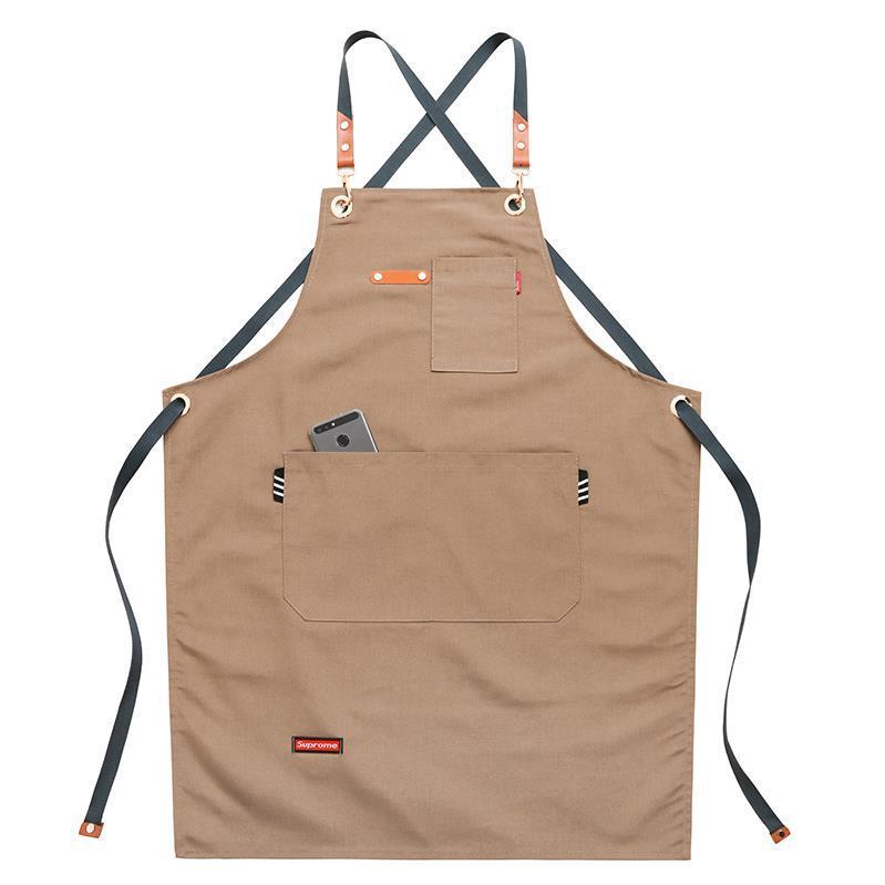 Denim Canvas Apron Restaurant Baking Barber Men's And Women's Work Clothes