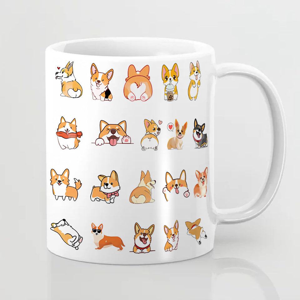 Corgi Ceramic Mug Office Home Coffee Cup