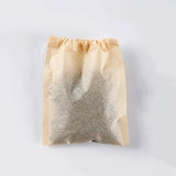 100pcs Natural Biodegradable Drawstring Filter Paper Bags for Coffee, Tea, and Food - Safe and  - Disposable Tea Brewer and Empty Tea Bag with Pine Leaf Powder and Herbs - Perfect for Brewing and Serving