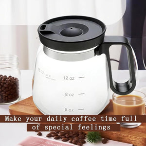 16 Oz Glass Coffee Cup Coffee Pot Style
