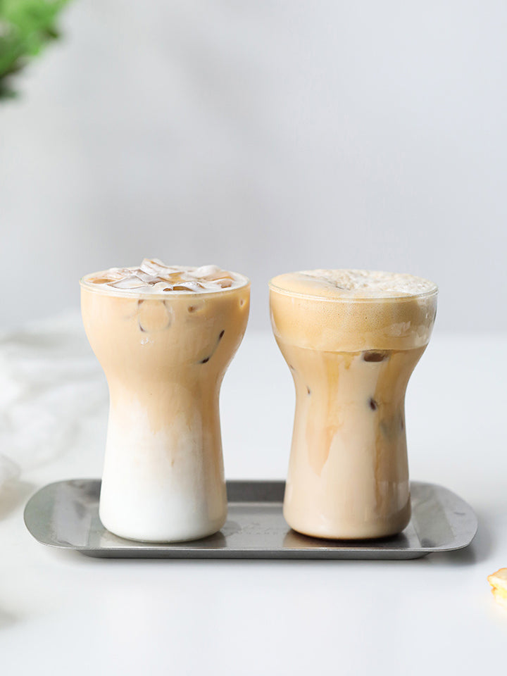 Creative Flower Styling Glass Coffee