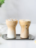 Creative Flower Styling Glass Coffee