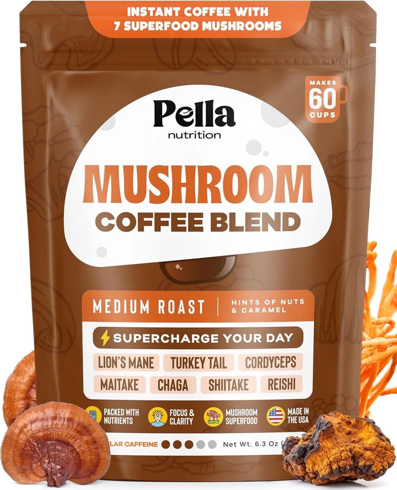 Mushroom Coffee with Lion'S Mane, Shiitake and More, Original Blend, 6.3 Oz (180 G)