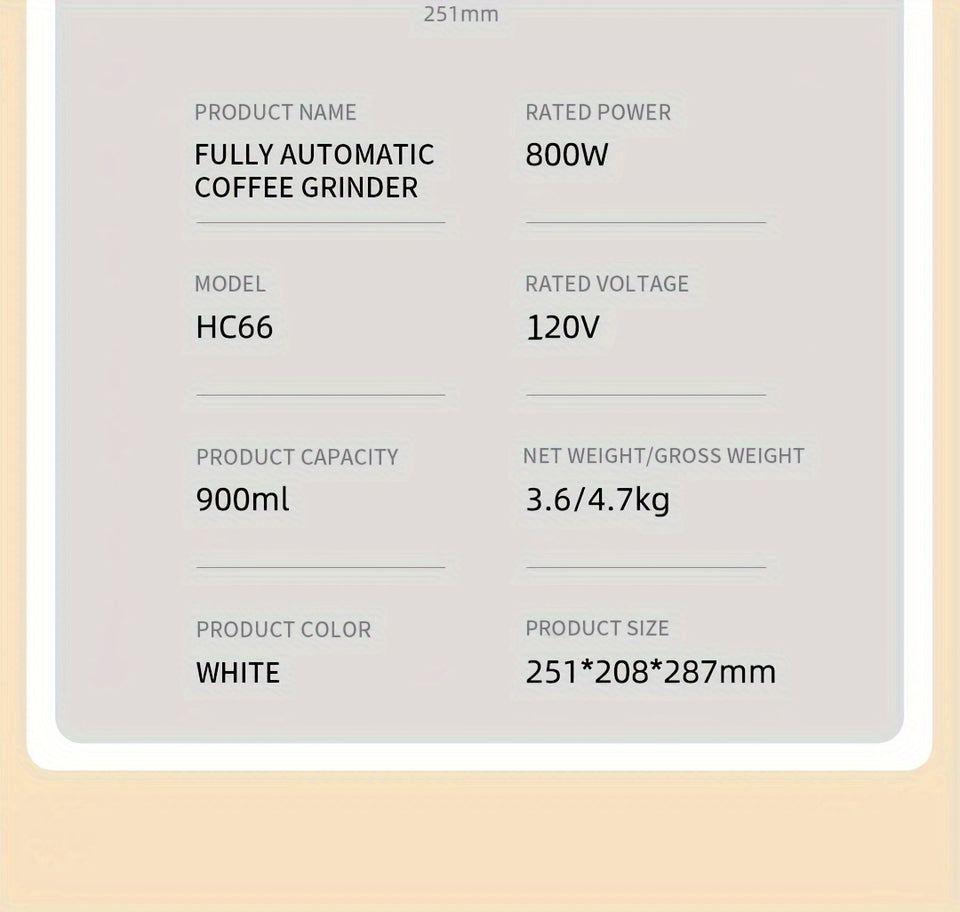 LCD Display, Automatic Drip Coffee Machine With Grind, HAUSWIRT Coffee Maker With Grinder, Grind And Brew Coffee Maker, Compatible For Bean Ground Coffee And Tea