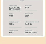 LCD Display, Automatic Drip Coffee Machine With Grind, HAUSWIRT Coffee Maker With Grinder, Grind And Brew Coffee Maker, Compatible For Bean Ground Coffee And Tea