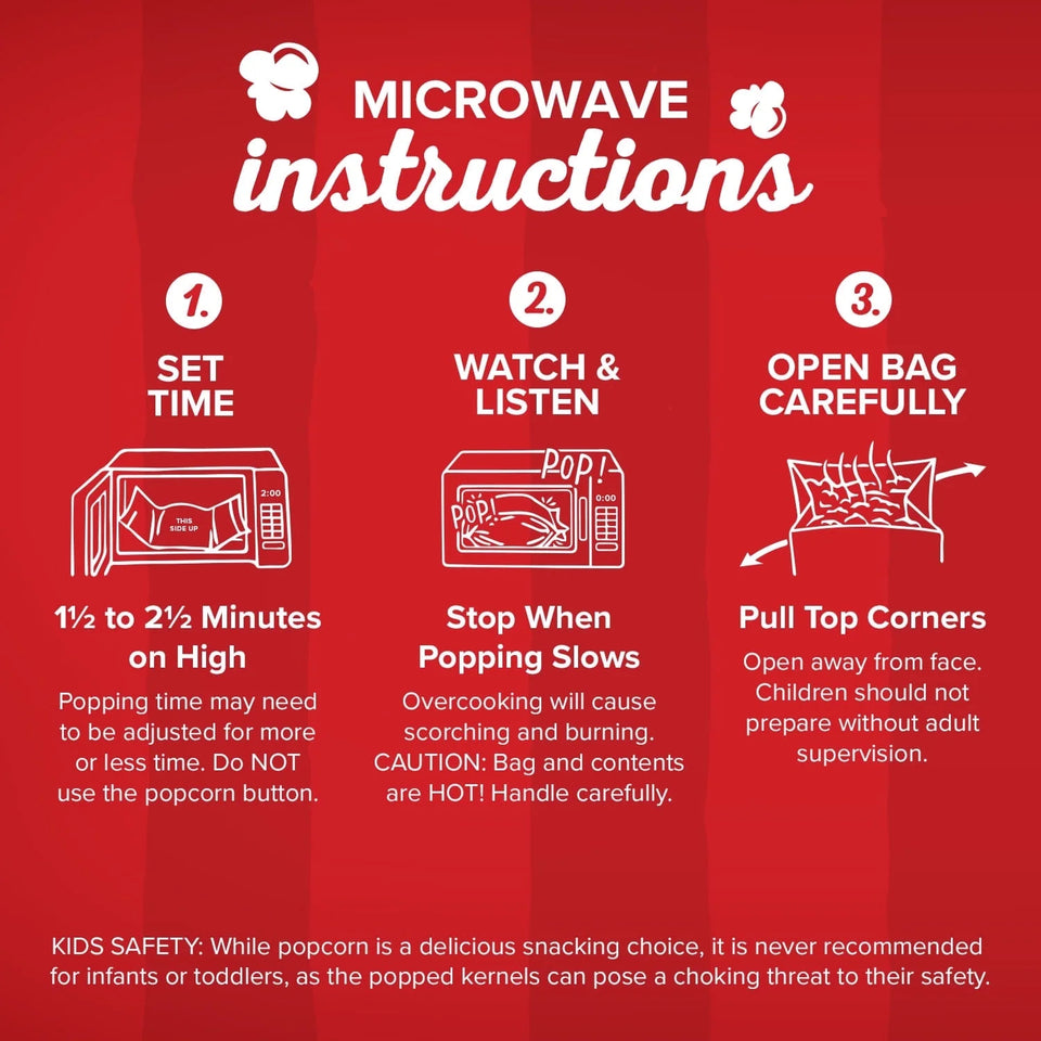 Movie Theater Butter Microwave Popcorn, 3.3 Oz, 12-Count (4 Pack)