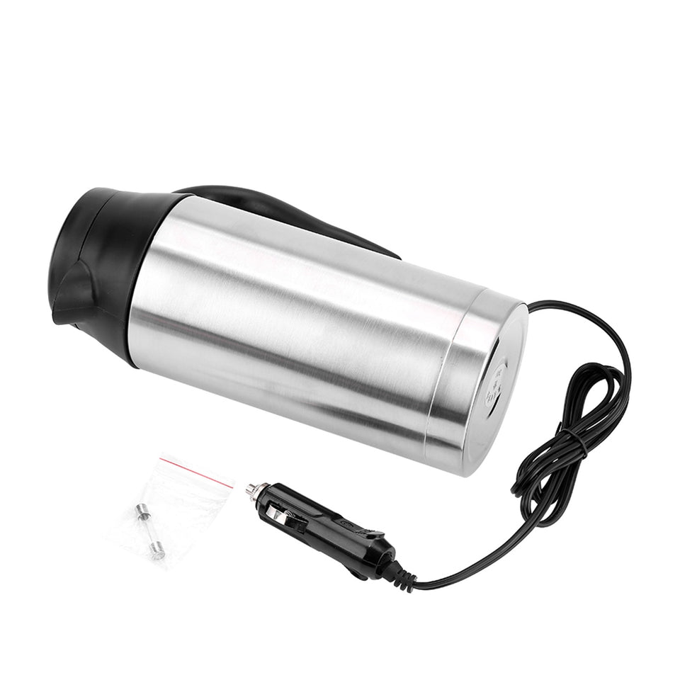 Portable 750ml 24V Travel Car Truck Kettle Water Heater Bottle For Tea Coffee Drinking
