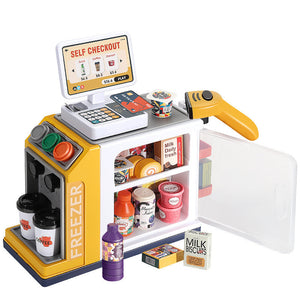 Simulation Vending Machine Exquisite Gift Box Children's Supermarket Coffee Cash Register Toy Suit