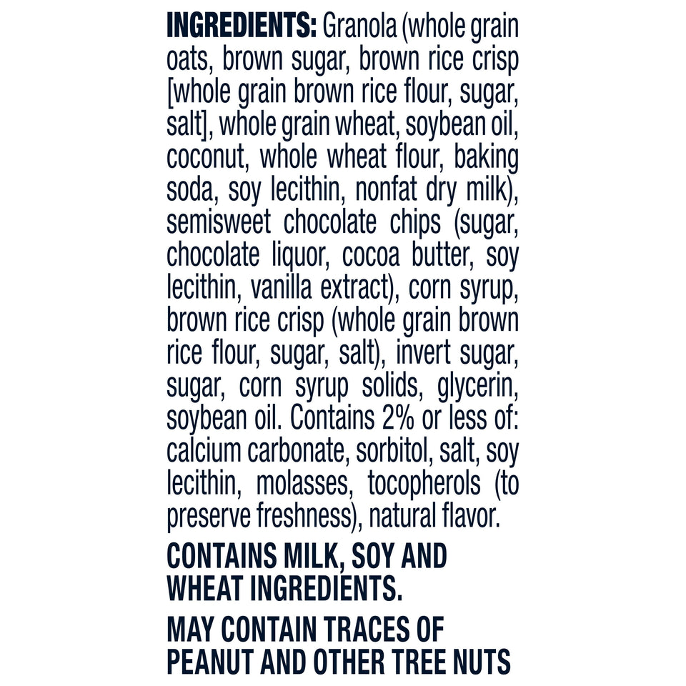 Chewy Granola Bars, Chocolate Chip Flavor, 0.84 Oz, 36 Count