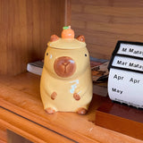 Mug Girl Drinking Bottle Cup With Lid Niche Design Coffee Cup