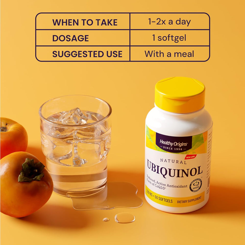 Ubiquinol 100 Mg (Kaneka QH, Non-Gmo, Gluten Free, Heart Support, Energy Support), 150 Softgels