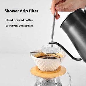 Coffee Filter Cup Accessories Shower Uniform Drip Filter Extractor Stirring Rod