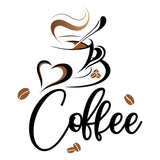 Wall Sticker English Coffee Bean