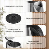 Electric Kettle, 1.8L Hot Water Boiler, Hot Water Kettle With Auto Shut-Off&Boil-Dry Protection, Stainless Steel Interior Electric Tea Kettle Pot, Teapot Boiler For Fast Boiling Coffee, Tea Maker, Drinks, Instant Water Heater