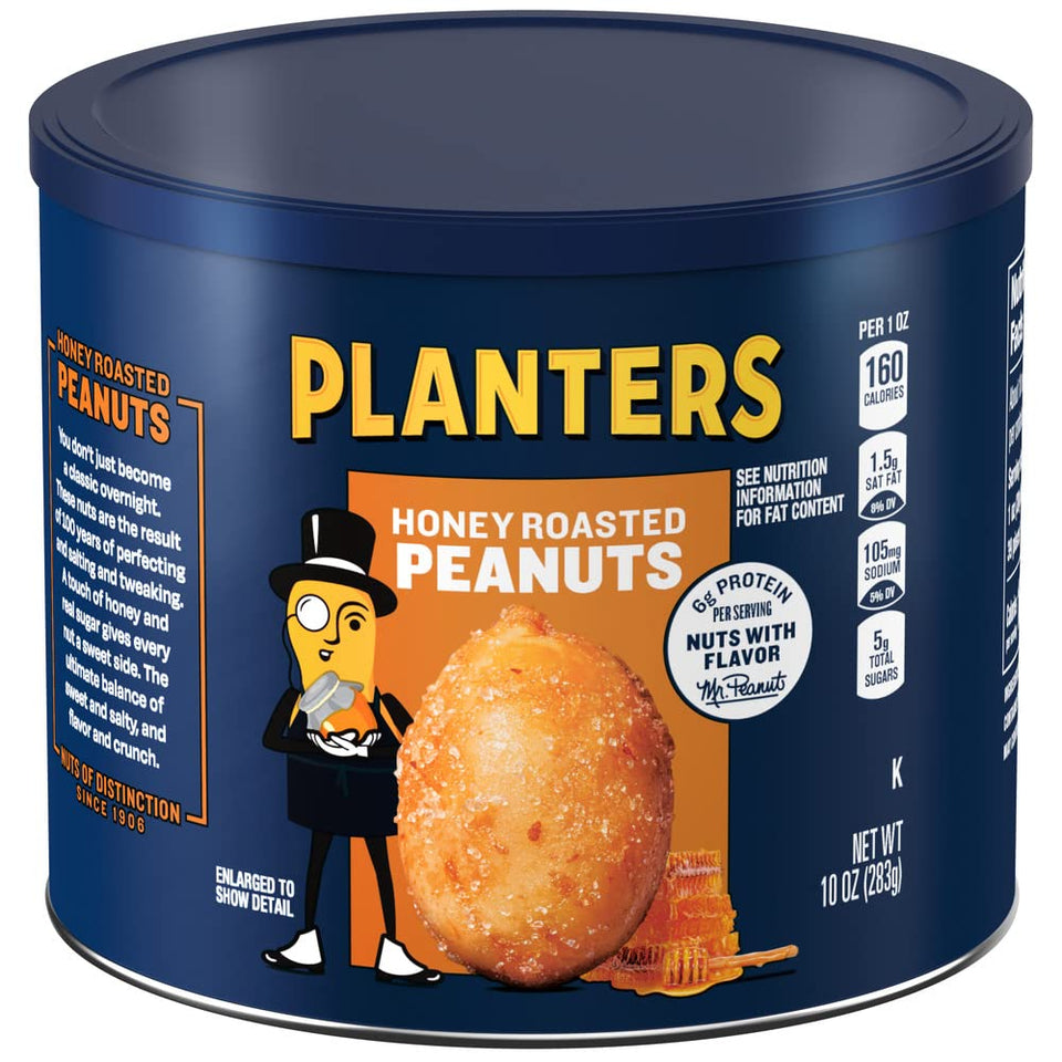 Peanuts, Lightly Salted Peanuts, Dry Roasted, Snacks for Adults, (6 Ct Pack, 2.2 Lb Containers)