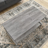 A Complete Set Of High Quality Unique Coffee Tables, Solid Wood 48 Inch Modern Coffee Table Modern Center Table With Storage, Solid Wood Special Shape Coffee Table, Living Room, Kitchen, Apartment Dining Table Home Good Thing