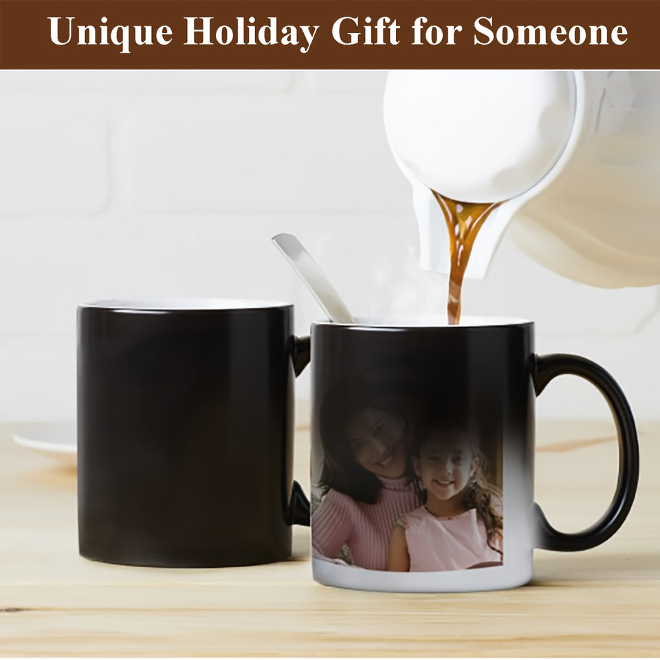 12Pack Color Changing Mugs, 11oz/15oz Black Sublimation Coffee Mug With White Gift Box