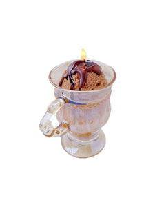 Ice Cream Coffee Aroma Candle Glass