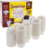 Disposable Filters Compatible with Keurig Brewers- 600 Single Serve Replacement Filters Compatible with Regular and Reusable K Cups- Use Your Own Coffee