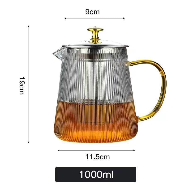 Household Glass Teapot, Thickened Tea Pot, High Temperature Resistant