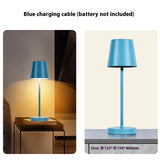 Table Lamp Touch Western Restaurant Desktop Atmosphere Led High Leg Metal Table Lamp