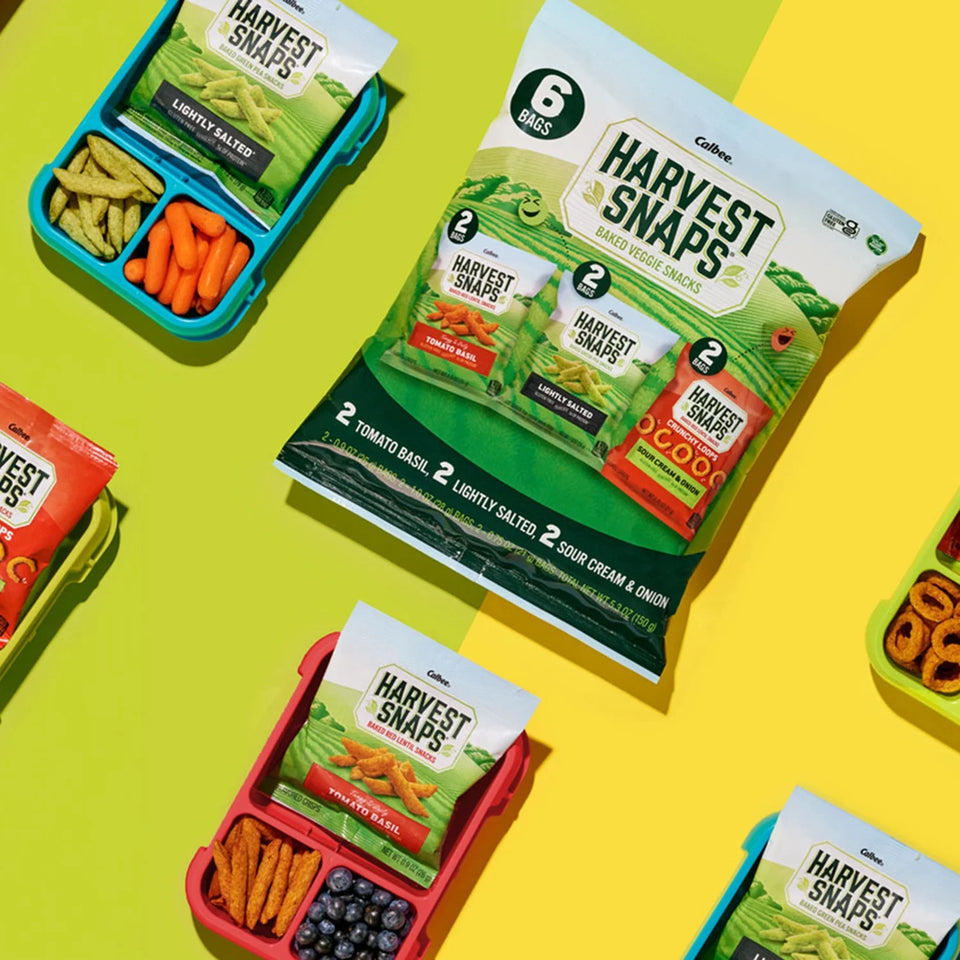 Variety Bag Baked Gluten Free Snacks, Veggie Crisps, 3 Flavors, 6 Bags, 5.3 Oz