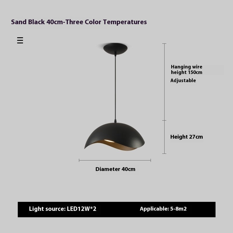Nordic Restaurant Chandelier Post-modern Creative Wood Grain UFO Island Table Lamp