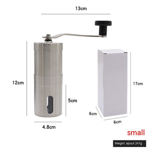 Coffee Machine Hand-cranked Household Coffee Bean Grinder Stainless Steel Small Manual Pulverizer